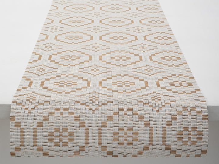 Chilewich Overshot Table Runner (Butterscotch)