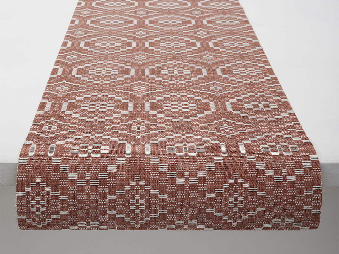Chilewich Overshot Table Runner (Paprika)