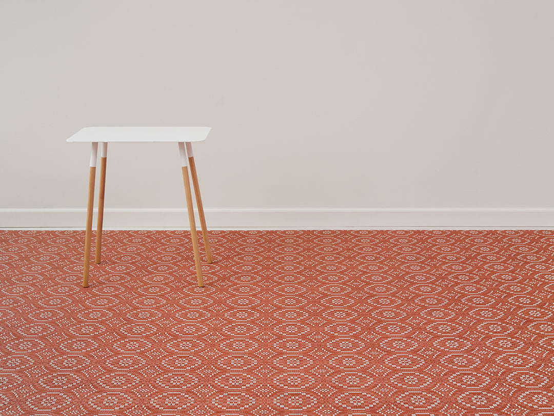 Chilewich Overshot Woven Rug (Paprika)