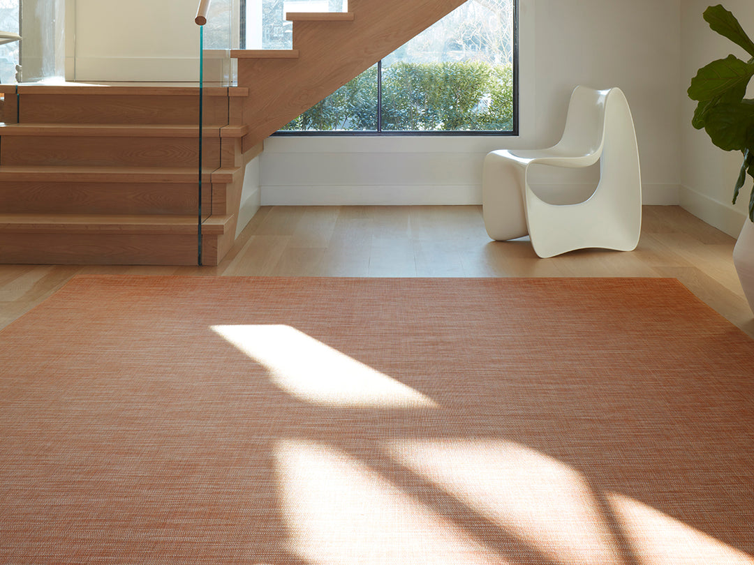 Chilewich Mini Basketweave Woven Rug (Cinnamon)