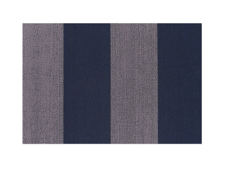 Chilewich Duo Stripe Shag Floor Mats (Berry)