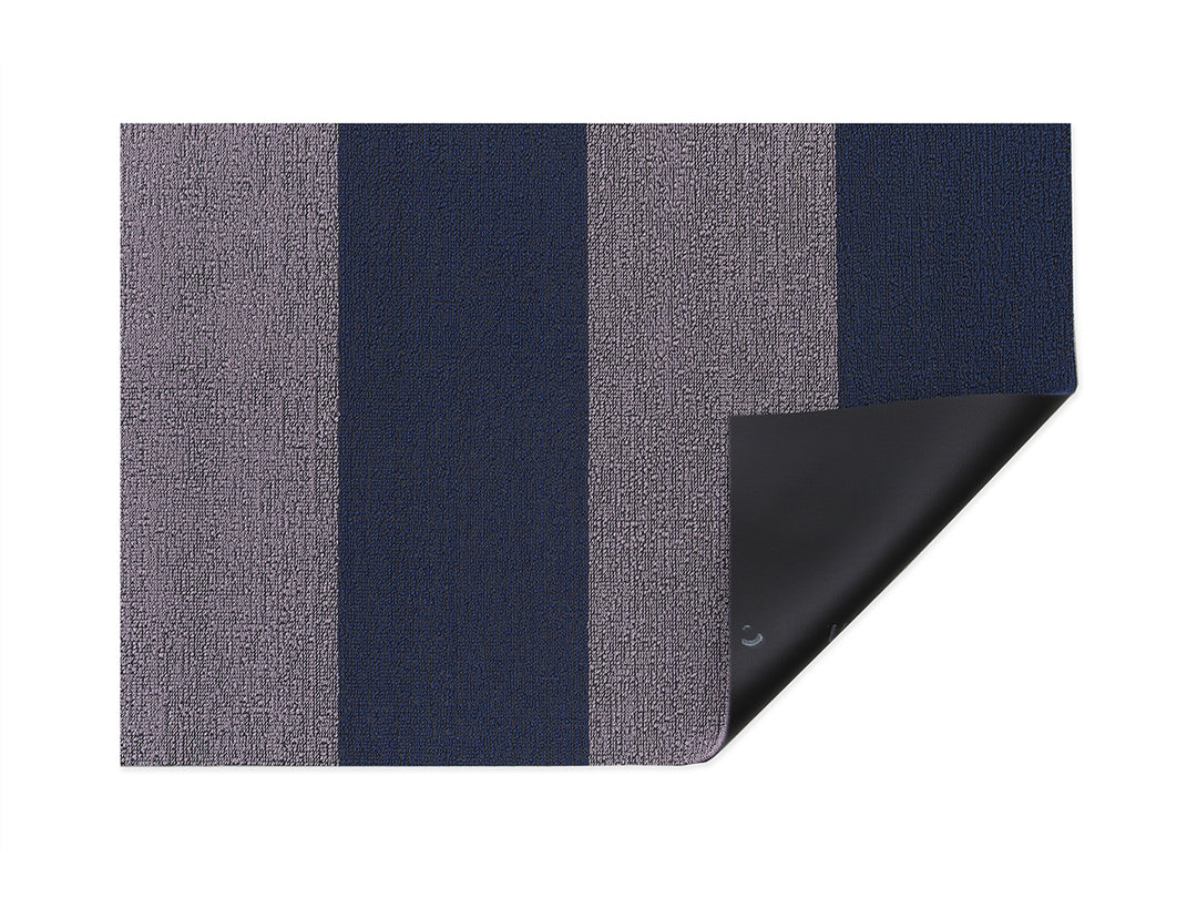 Chilewich Duo Stripe Shag Floor Mats (Berry)