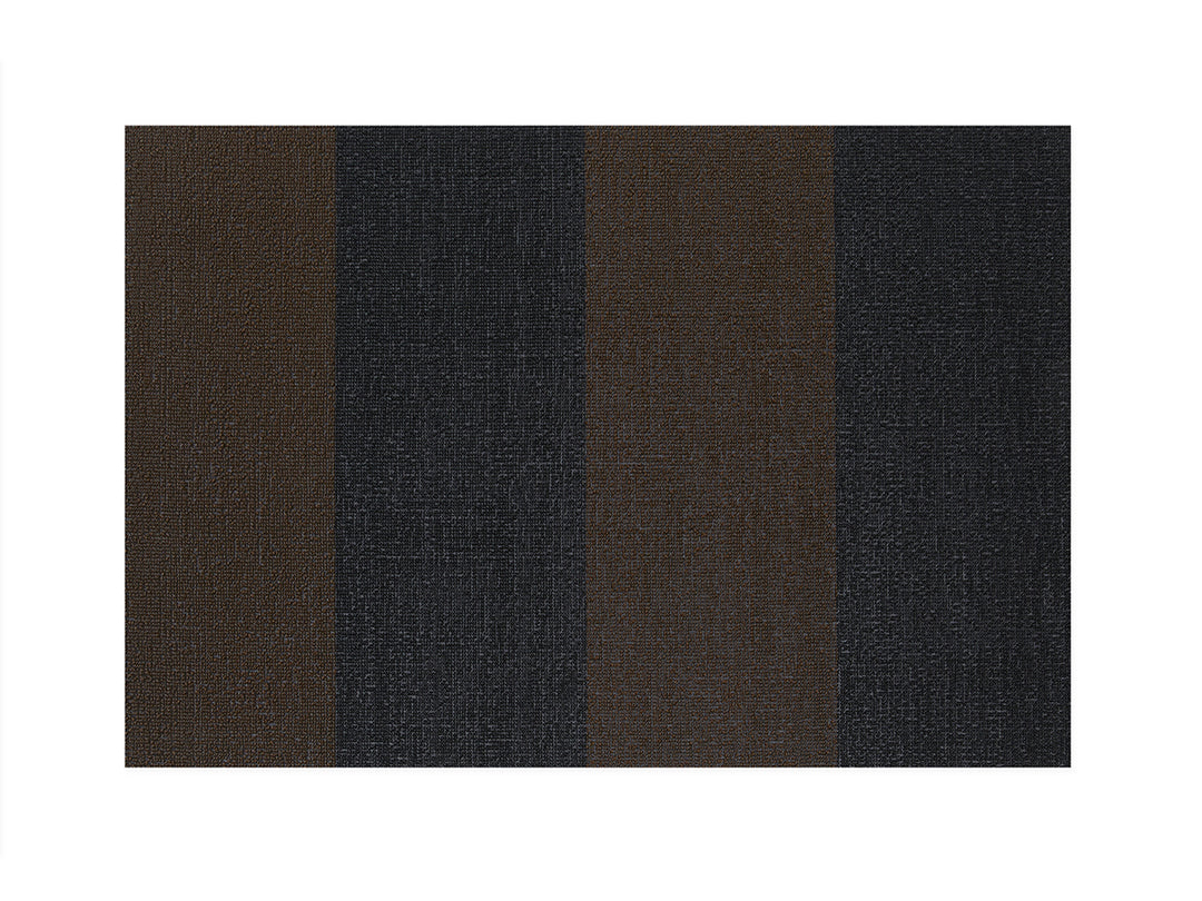 Chilewich Duo Stripe Shag Floor Mats (Mocha)