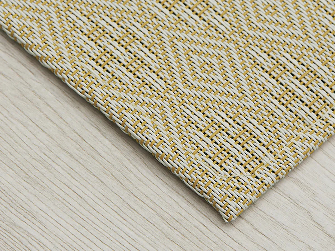 Martha Stewart x Chilewich Boxwood Woven Floormat Rug (Wheat)