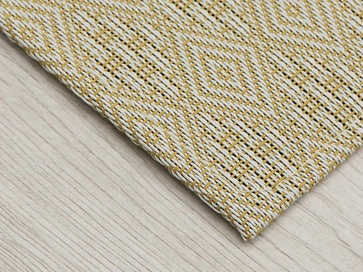 Martha Stewart x Chilewich Boxwood Woven Floormat Rug (Wheat)