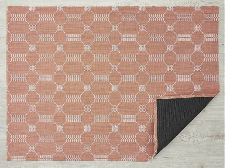 Martha Stewart x Chilewich Coverlet Woven Floormat Rug (Burnt Coral)