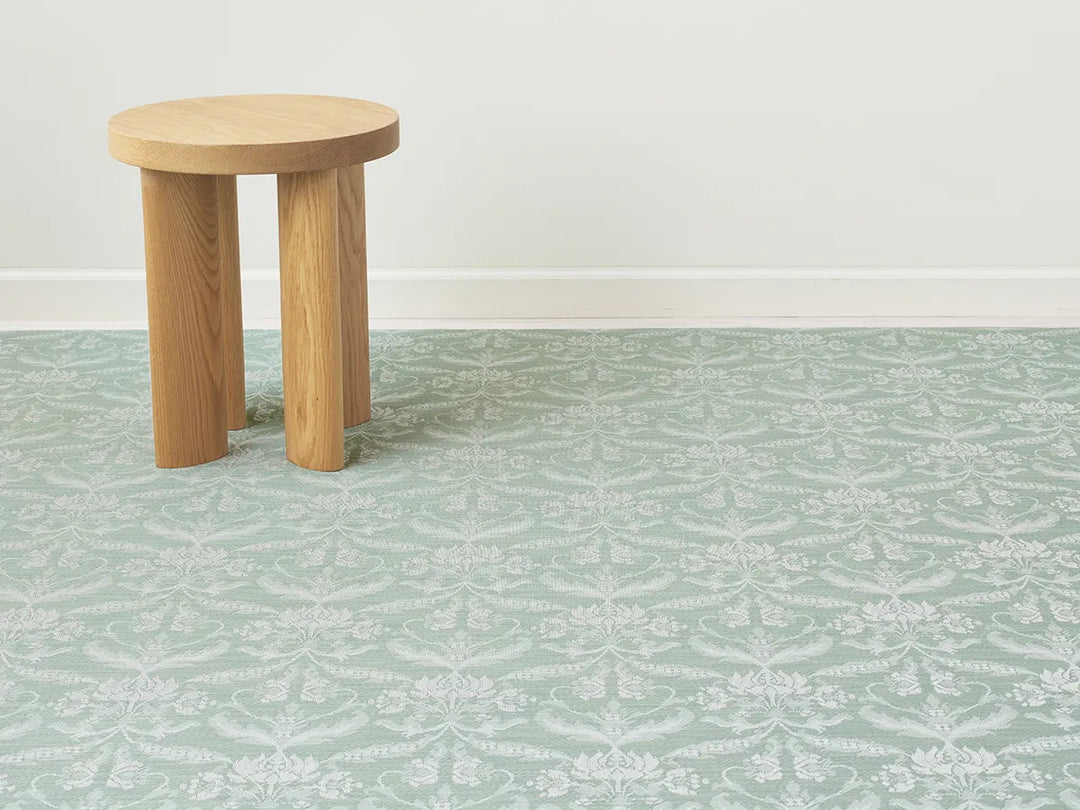 Martha Stewart x Chilewich Damask Woven Floormat Rug (Abalone)