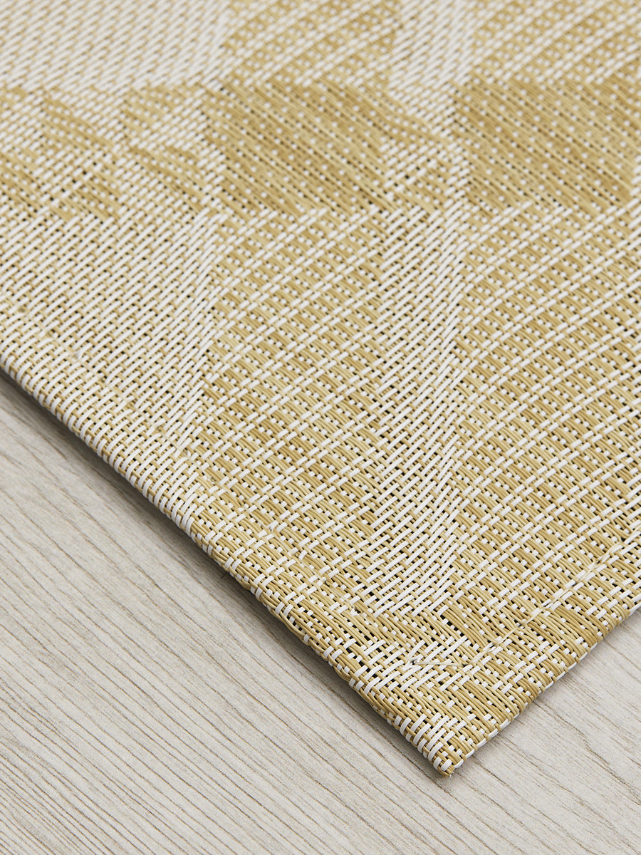 Martha Stewart x Chilewich Ribbons Woven Floormat Rug (Wheat)