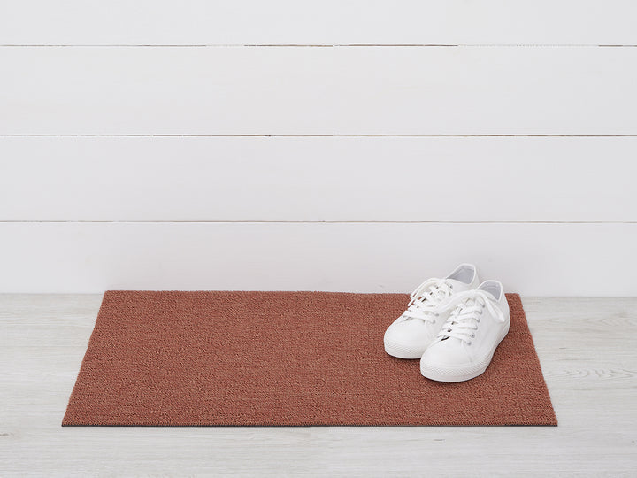 Martha Stewart x Chilewich Heathered Shag Floor Mats (Burnt Coral)