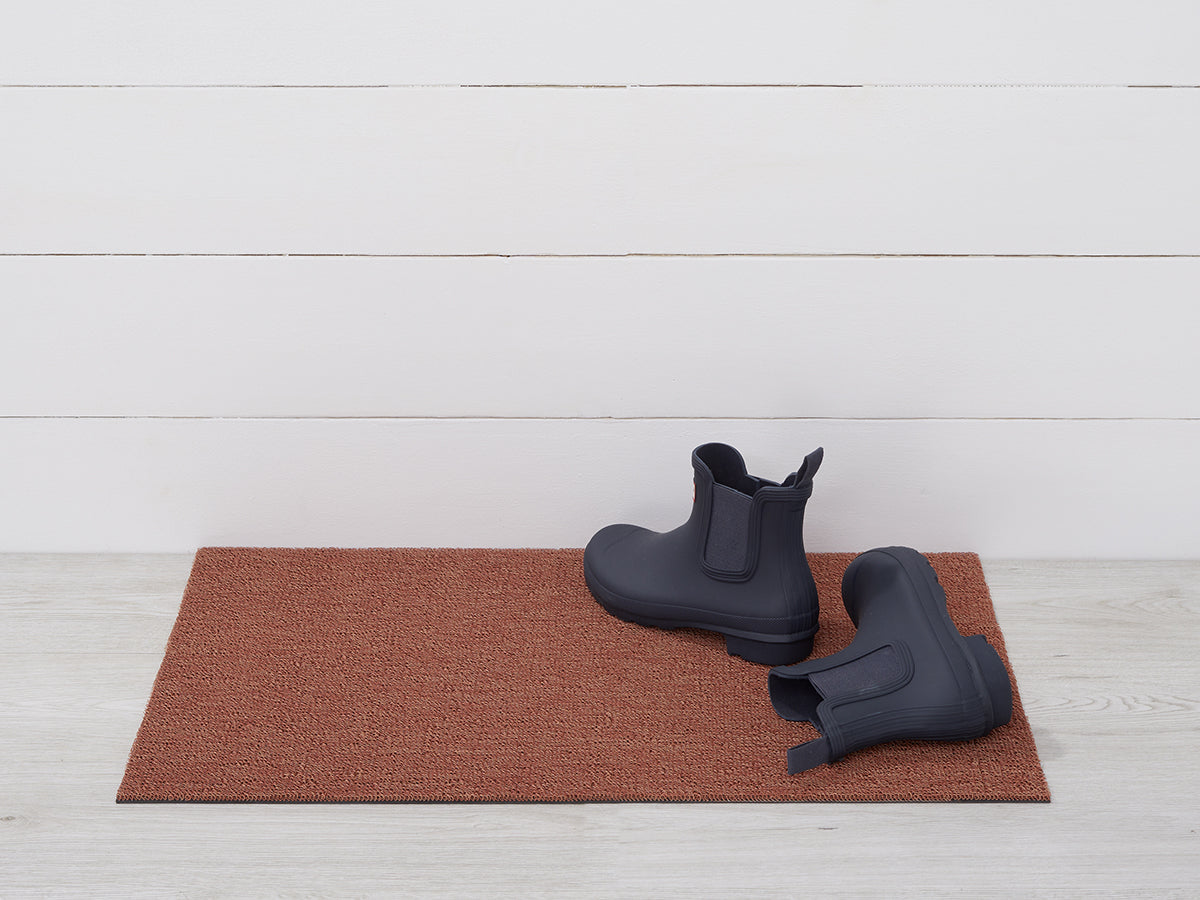 Martha Stewart x Chilewich Heathered Shag Floor Mats (Burnt Coral