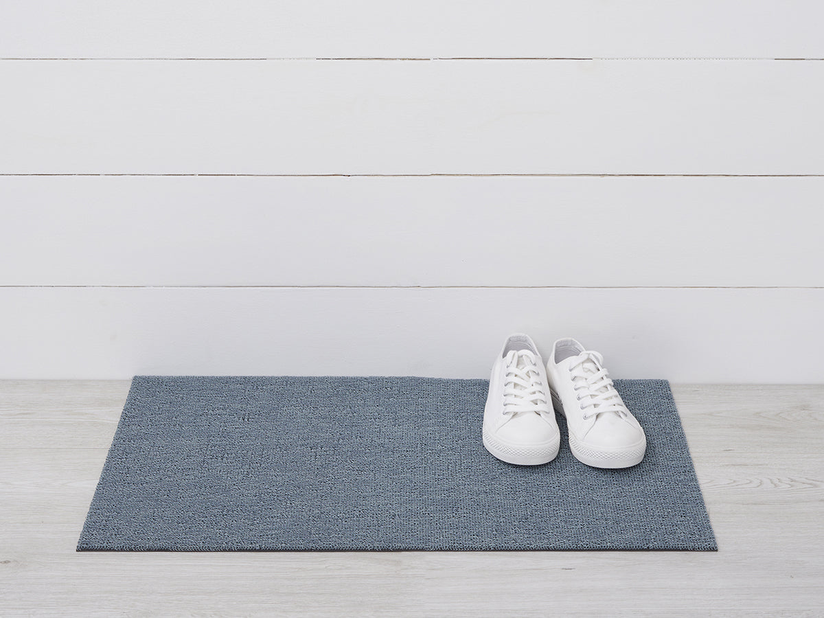 Martha Stewart x Chilewich Heathered Shag Floor Mats (Sea