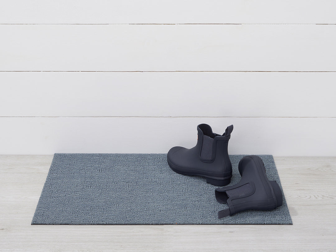 Martha Stewart x Chilewich Heathered Shag Floor Mats (Sea)