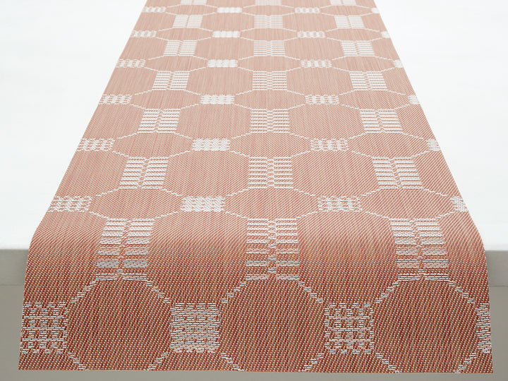 Martha Stewart x Chilewich Coverlet Table Runner (Burnt Coral)