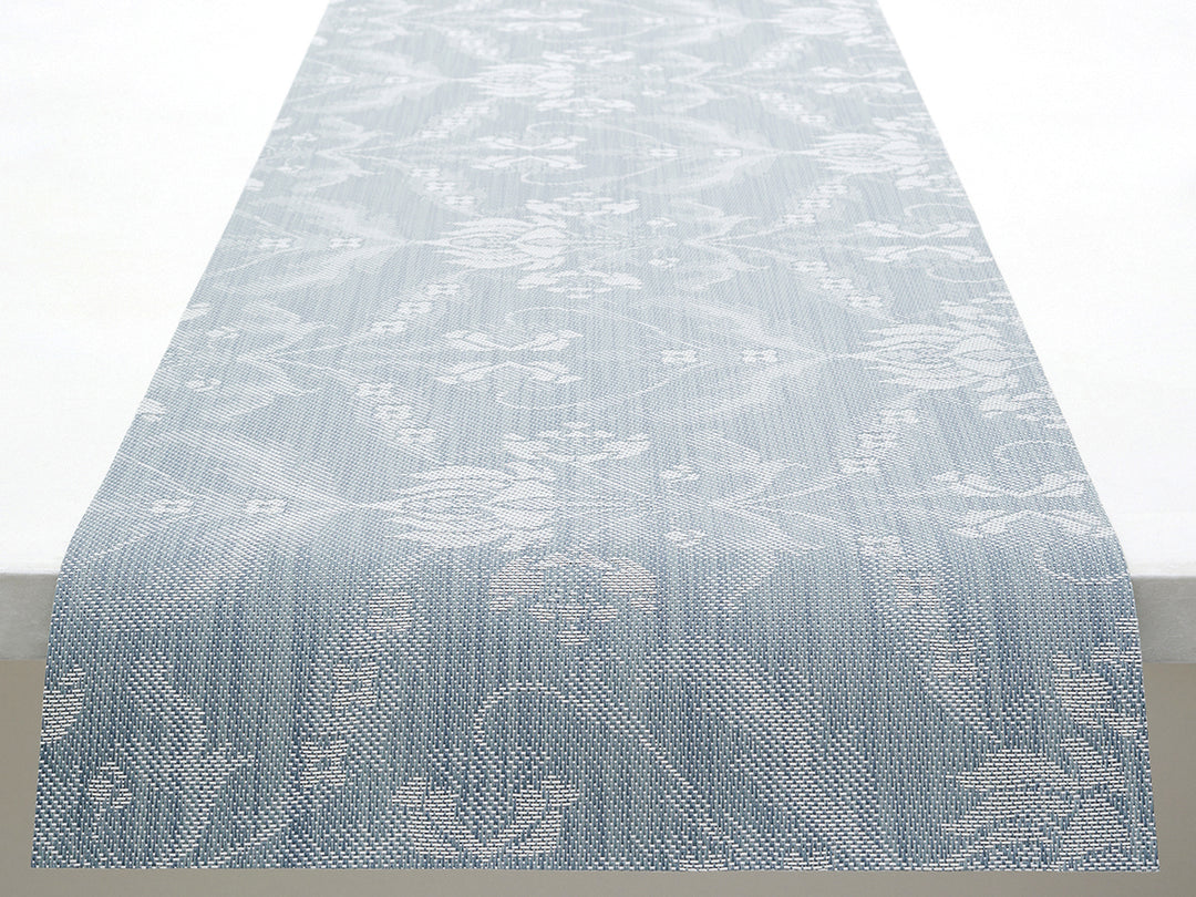 Martha Stewart x Chilewich Damask Table Runner (Sea)