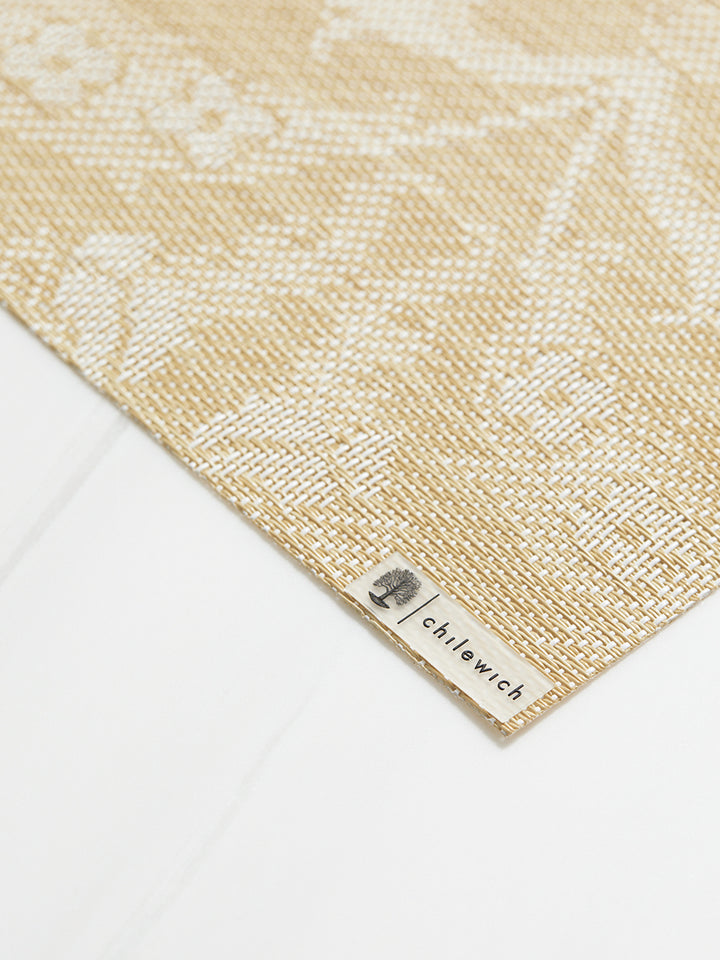 Martha Stewart x Chilewich Damask Rectangle Place Mats Set/4 (Wheat)