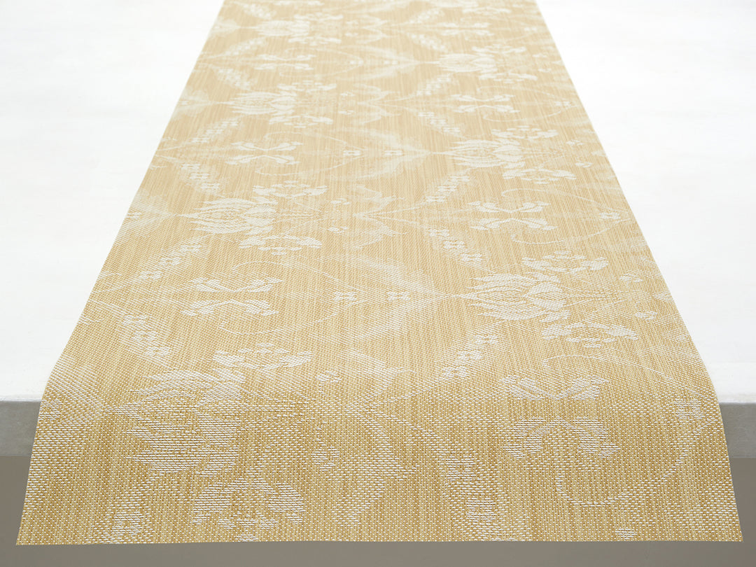 Martha Stewart x Chilewich Damask Table Runner (Wheat)