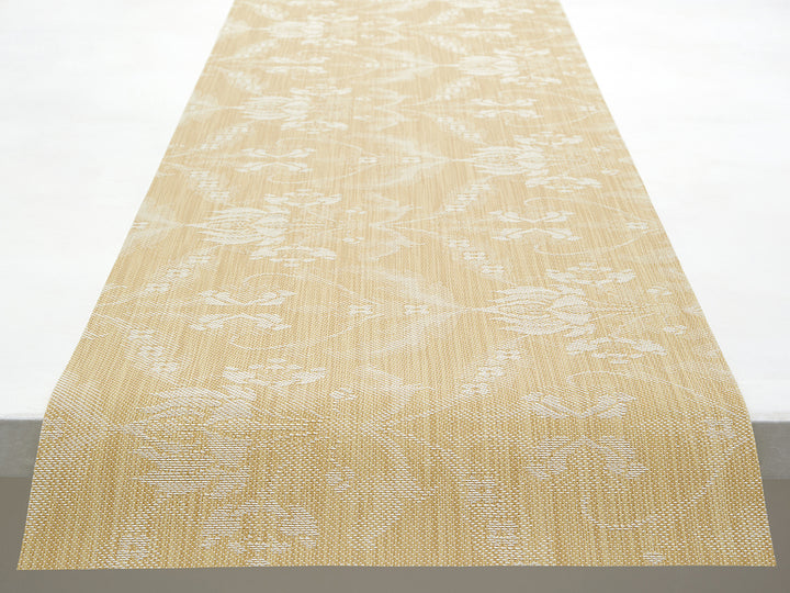 Martha Stewart x Chilewich Damask Table Runner (Wheat)