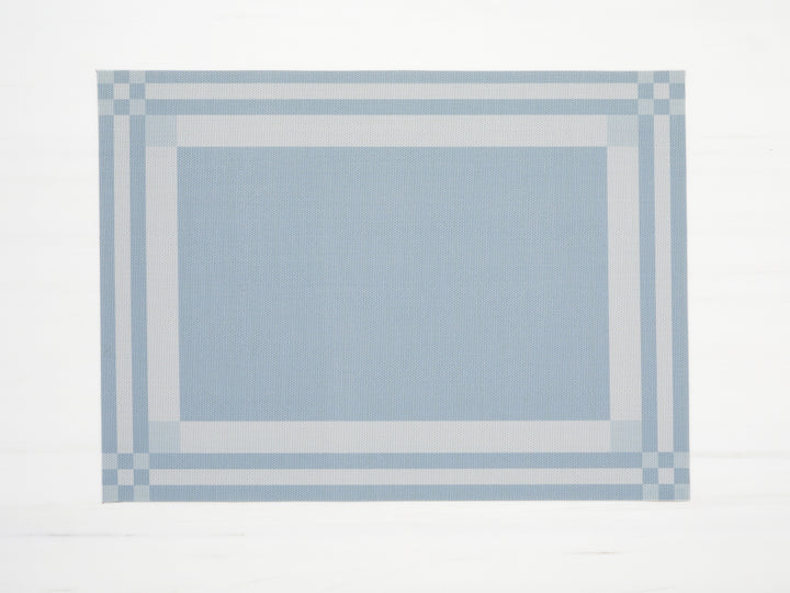 Martha Stewart x Chilewich Handkerchief Rectangle Place Mats Set/4 (Sea)