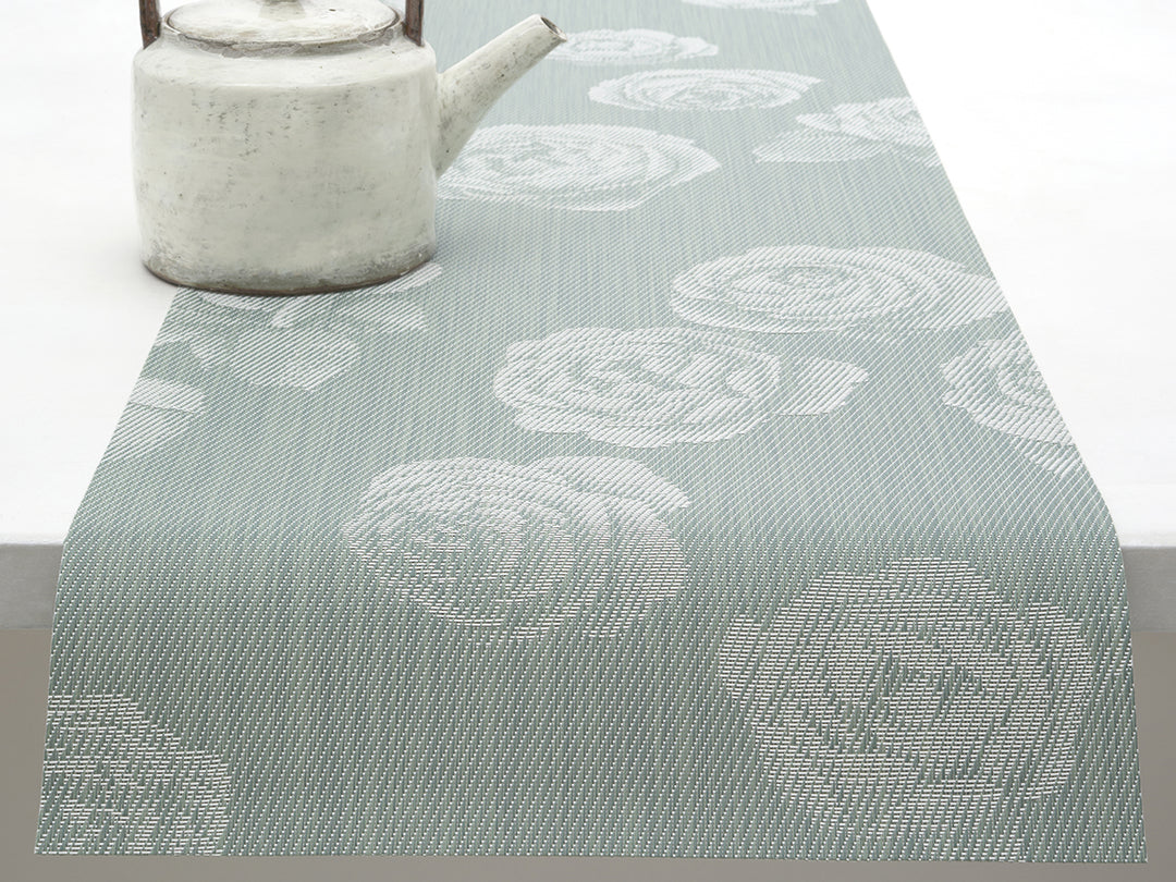 Martha Stewart x Chilewich Rosette Table Runner (Abalone)