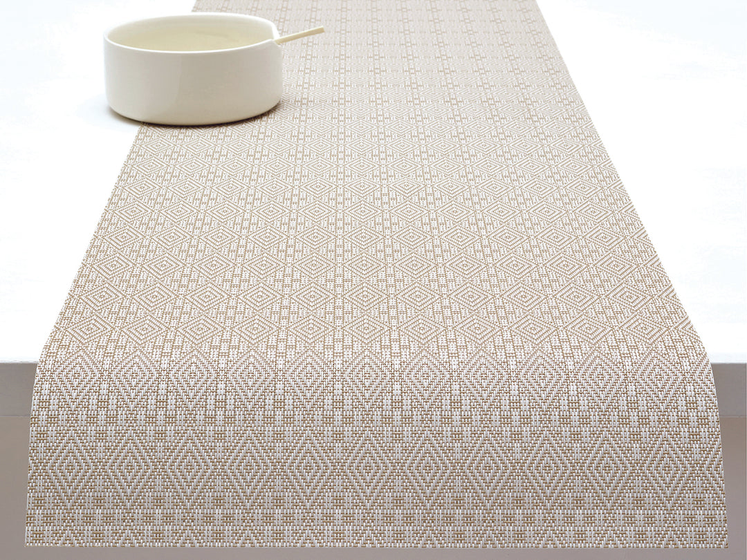 Martha Stewart x Chilewich Boxwood Table Runner (Flax)