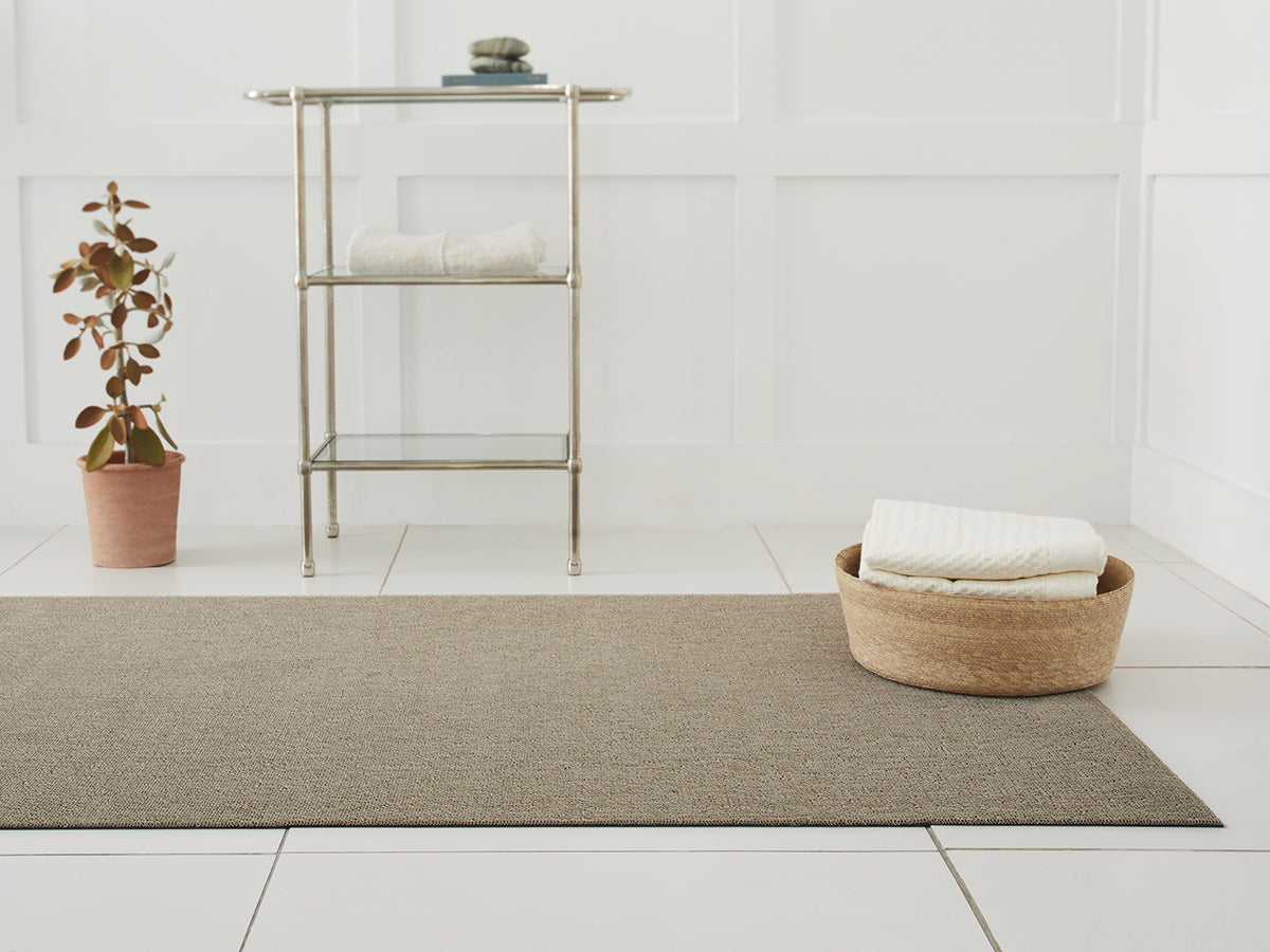 Martha Stewart x Chilewich Heathered Shag Floor Mats (Flax