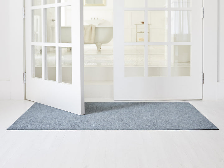 Martha Stewart x Chilewich Heathered Shag Floor Mats (Sea)