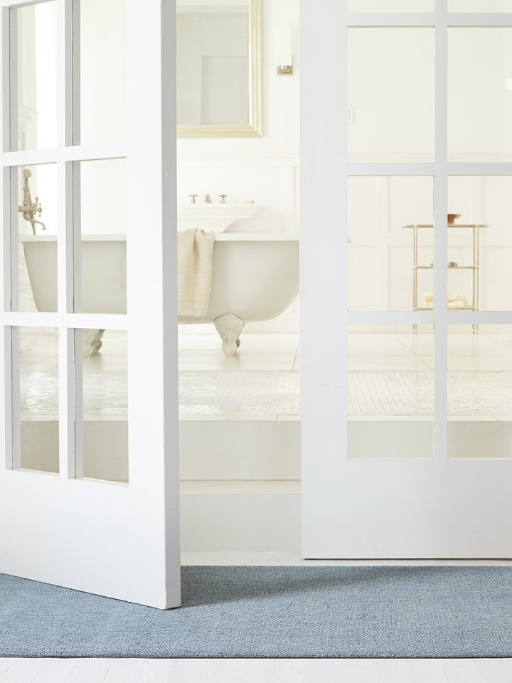 Martha Stewart x Chilewich Heathered Shag Floor Mats (Sea)