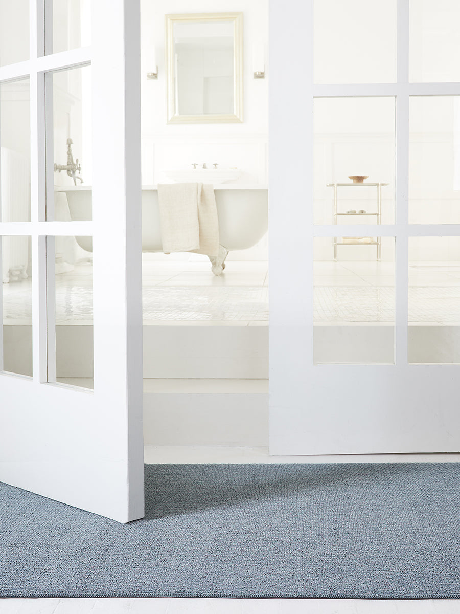 Martha Stewart x Chilewich Heathered Shag Floor Mats (Sea)