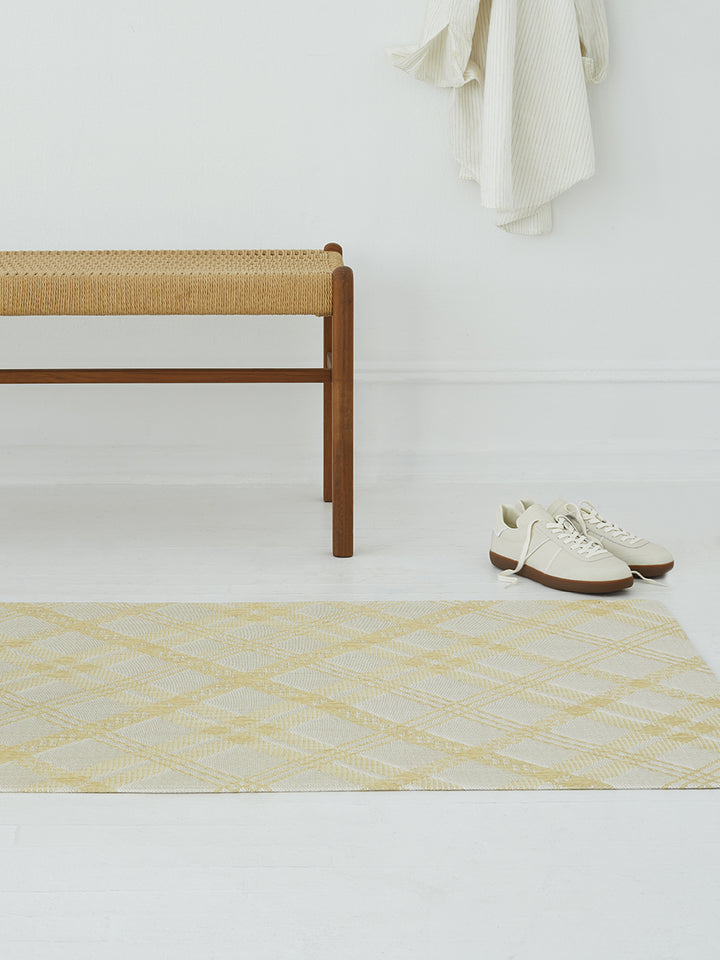 Martha Stewart x Chilewich Ribbons Woven Floormat Rug (Wheat)