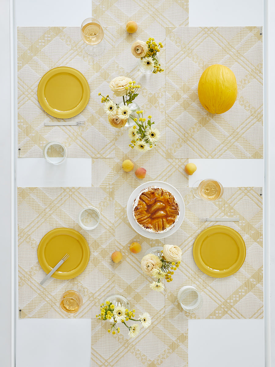 Martha Stewart x Chilewich Ribbons Rectangle Place Mats Set/4 (Wheat)