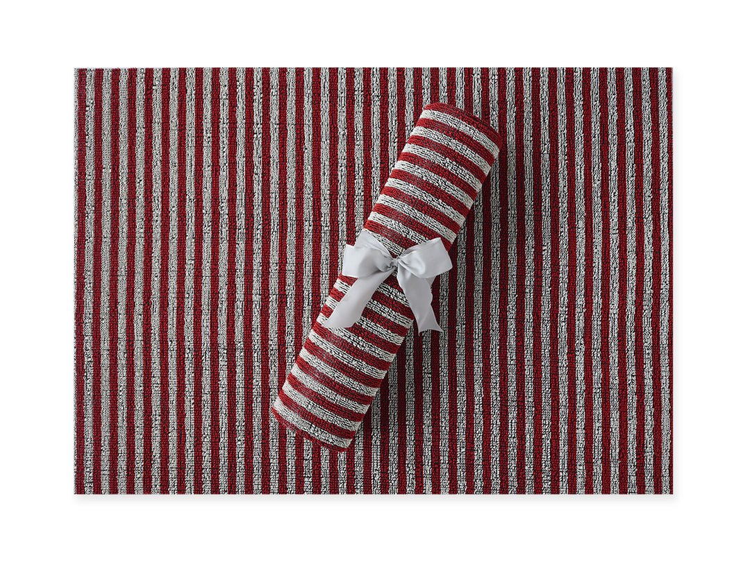 Chilewich Breton Stripe Shag Floor Mats (Candy)