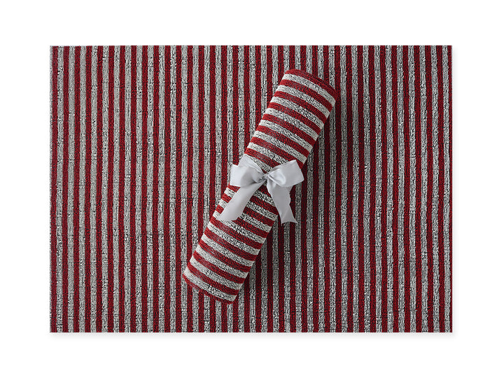 Chilewich Breton Stripe Shag Floor Mats (Candy)