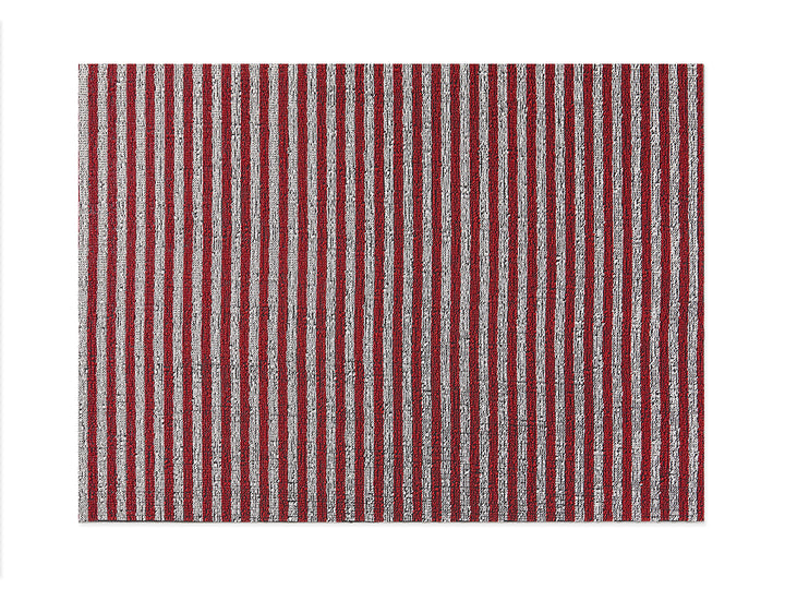 Chilewich Breton Stripe Shag Floor Mats (Candy)