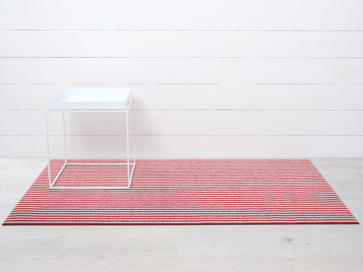 Chilewich Breton Stripe Shag Floor Mats (Candy)