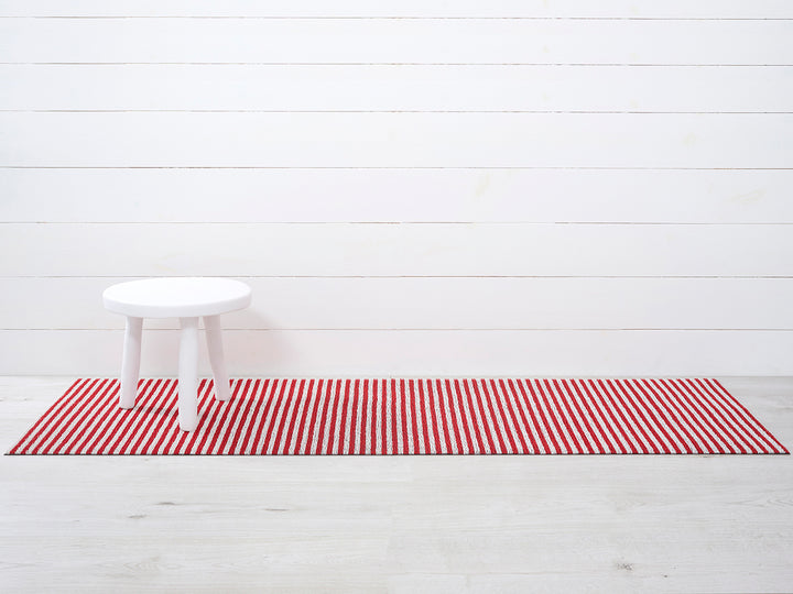 Chilewich Breton Stripe Shag Floor Mats (Candy)