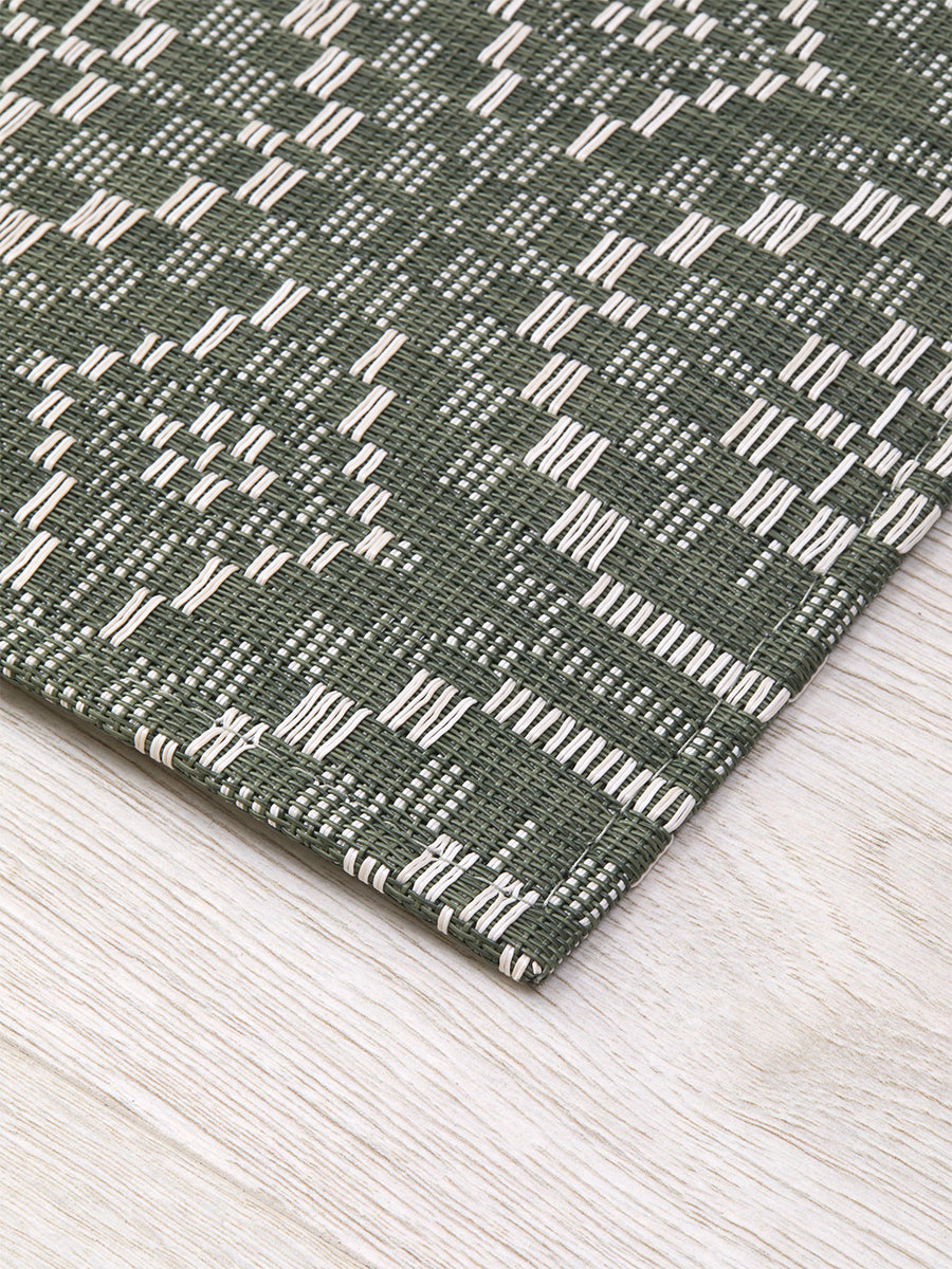 Chilewich Overshot Woven Floor Mats (Thyme)