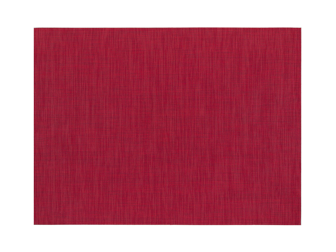 Chilewich Mini Basketweave Woven Floor Mats (Scarlet)