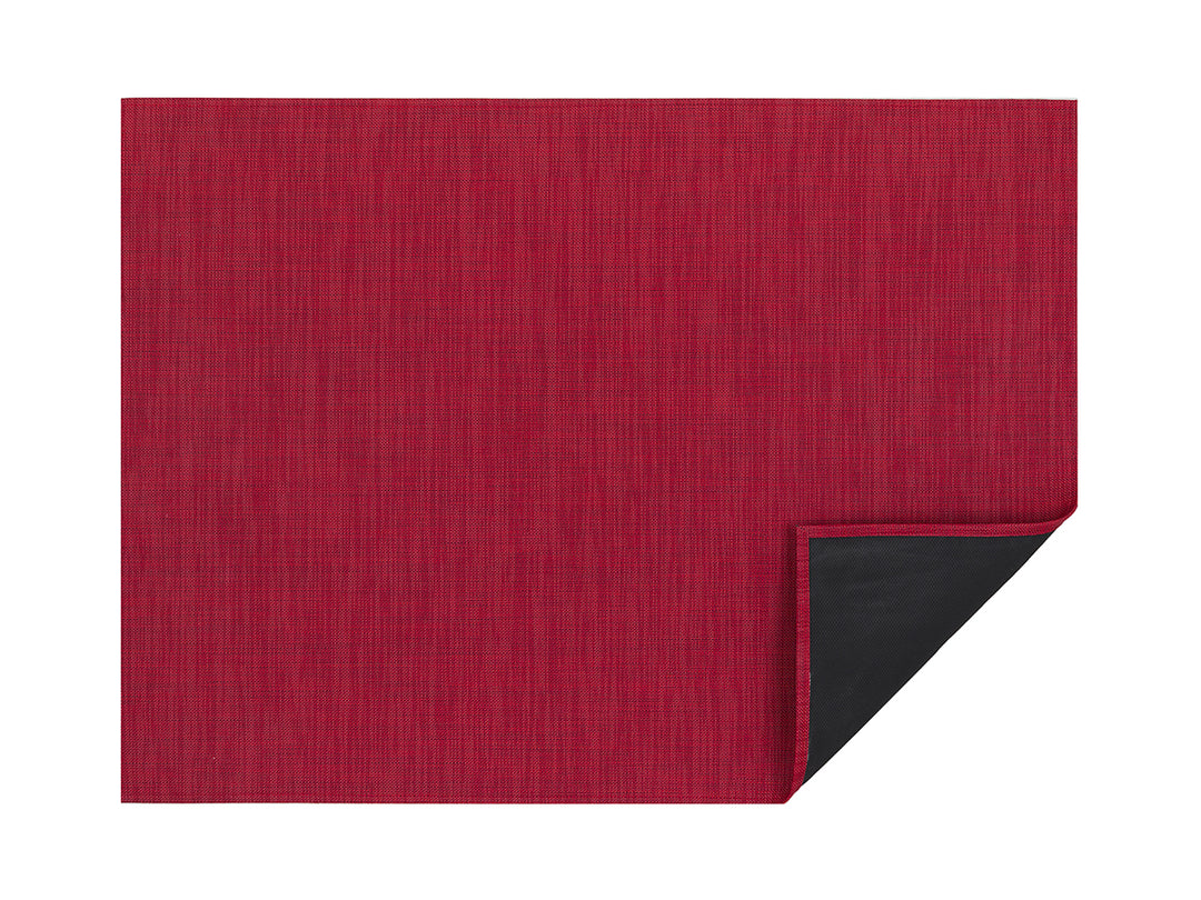 Chilewich Mini Basketweave Woven Floor Mats (Scarlet)