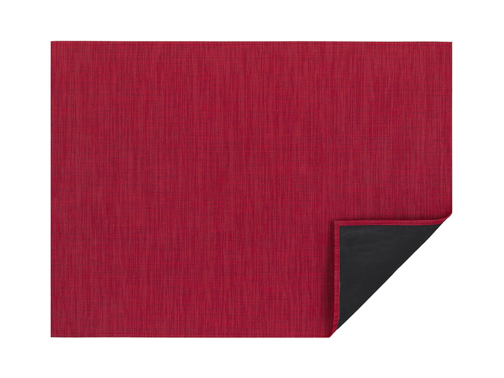 Chilewich Mini Basketweave Woven Floor Mats (Scarlet)