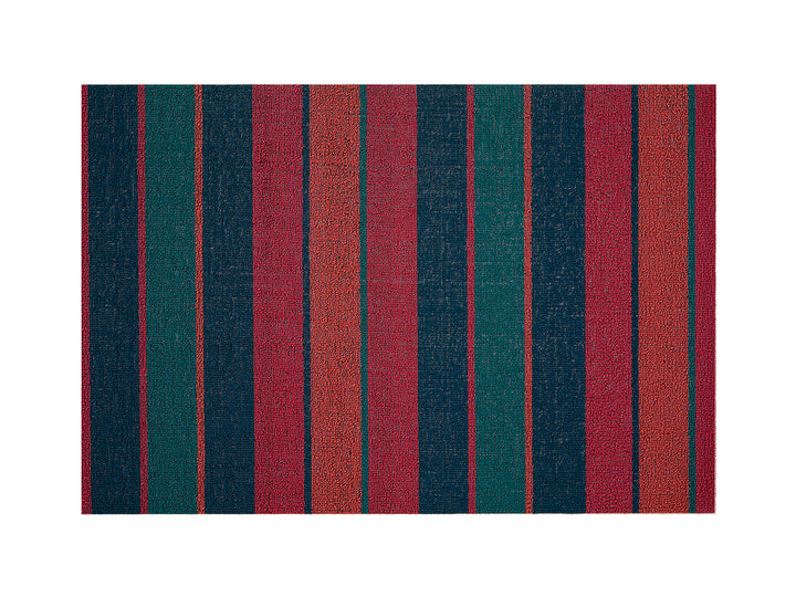 Chilewich Bolt Stripe Shag Floor Mats (Raspberry)