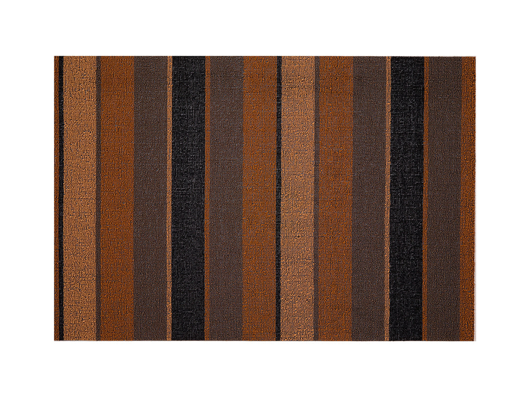 Chilewich Bolt Stripe Shag Floor Mats (Honey)