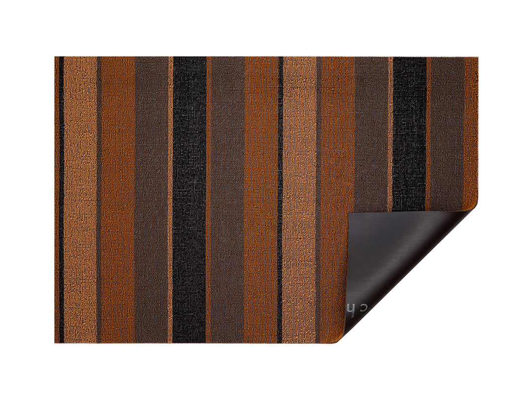 Chilewich Bolt Stripe Shag Floor Mats (Honey)
