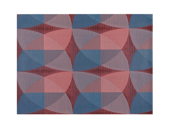 Chilewich Canopy Woven Floormat Rug (Raspberry)