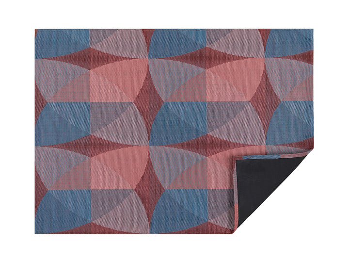 Chilewich Canopy Woven Floormat Rug (Raspberry)