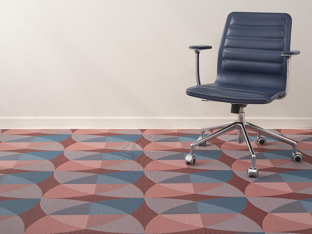 Chilewich Canopy Woven Floormat Rug (Raspberry)