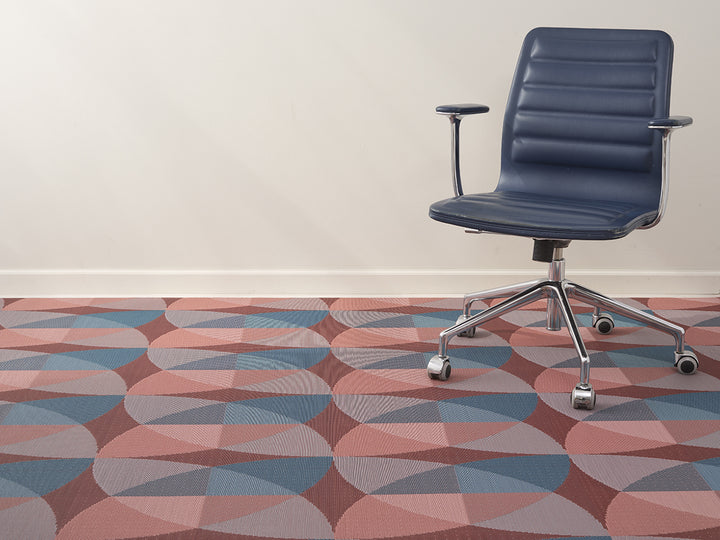 Chilewich Canopy Woven Floormat Rug (Raspberry)