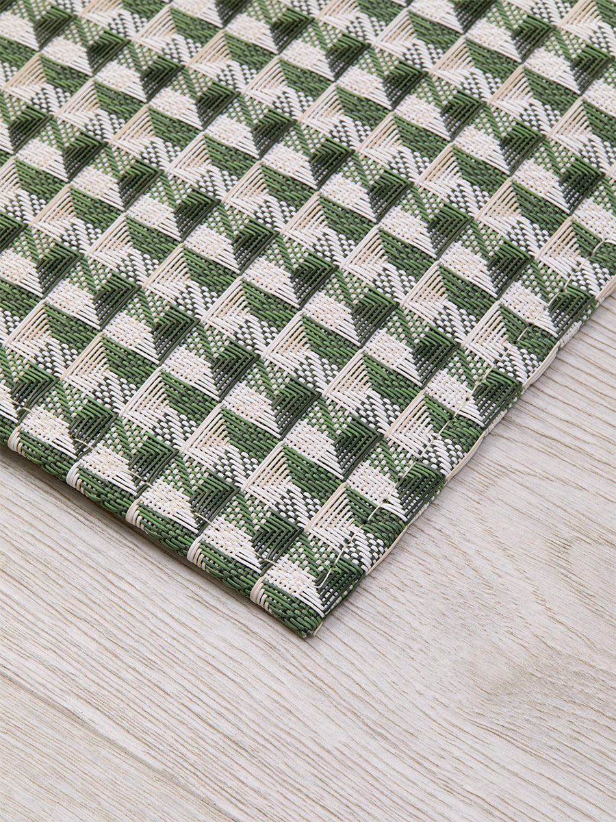Chilewich Crane Woven Floormat Rug (Thyme)