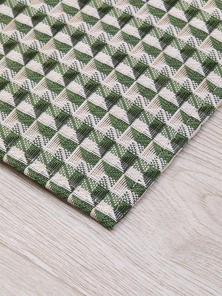 Chilewich Crane Woven Floormat Rug (Thyme)