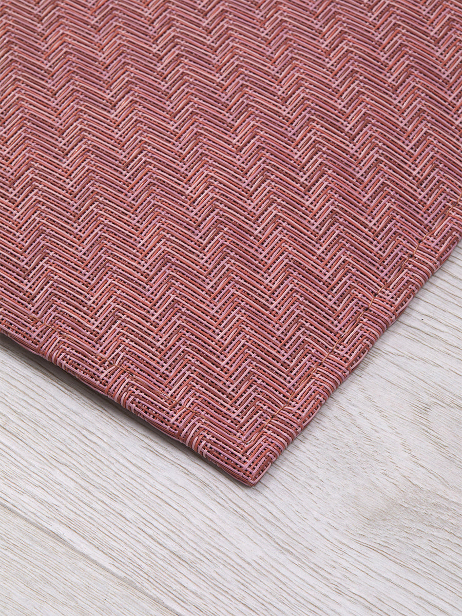 Chilewich Foxtail Woven Floormat Rug (Raspberry)