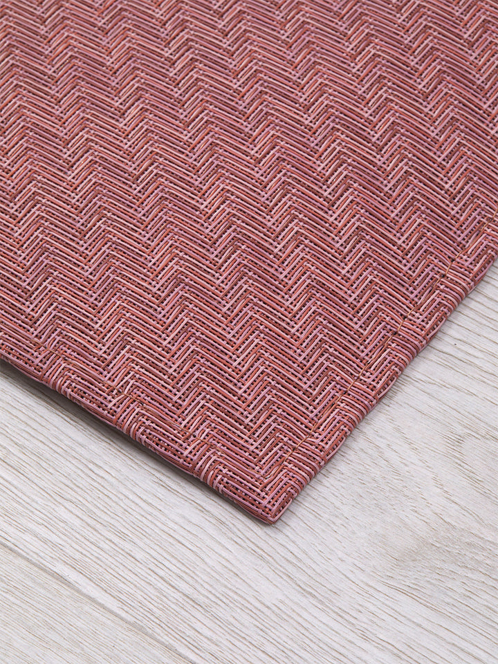 Chilewich Foxtail Woven Floormat Rug (Raspberry)